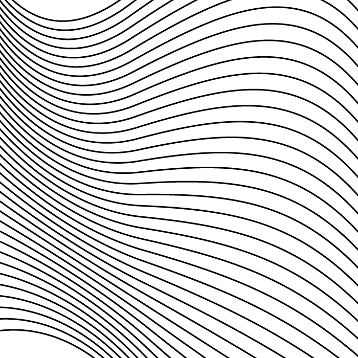 Random Circle With Black Curved Lines